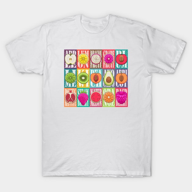 Retro Food Poster T-Shirt by Art by Angele G